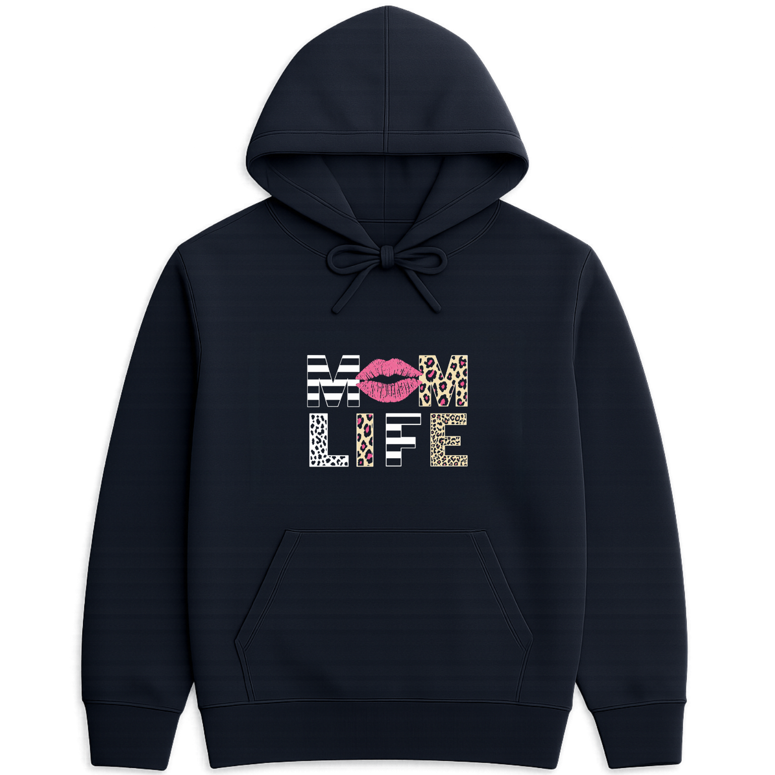 Mom Life Hoodie - Navy mockup