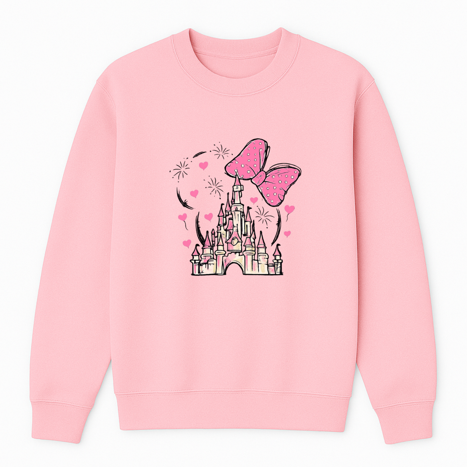 Magical Crewneck Sweatshirt - Pink mockup