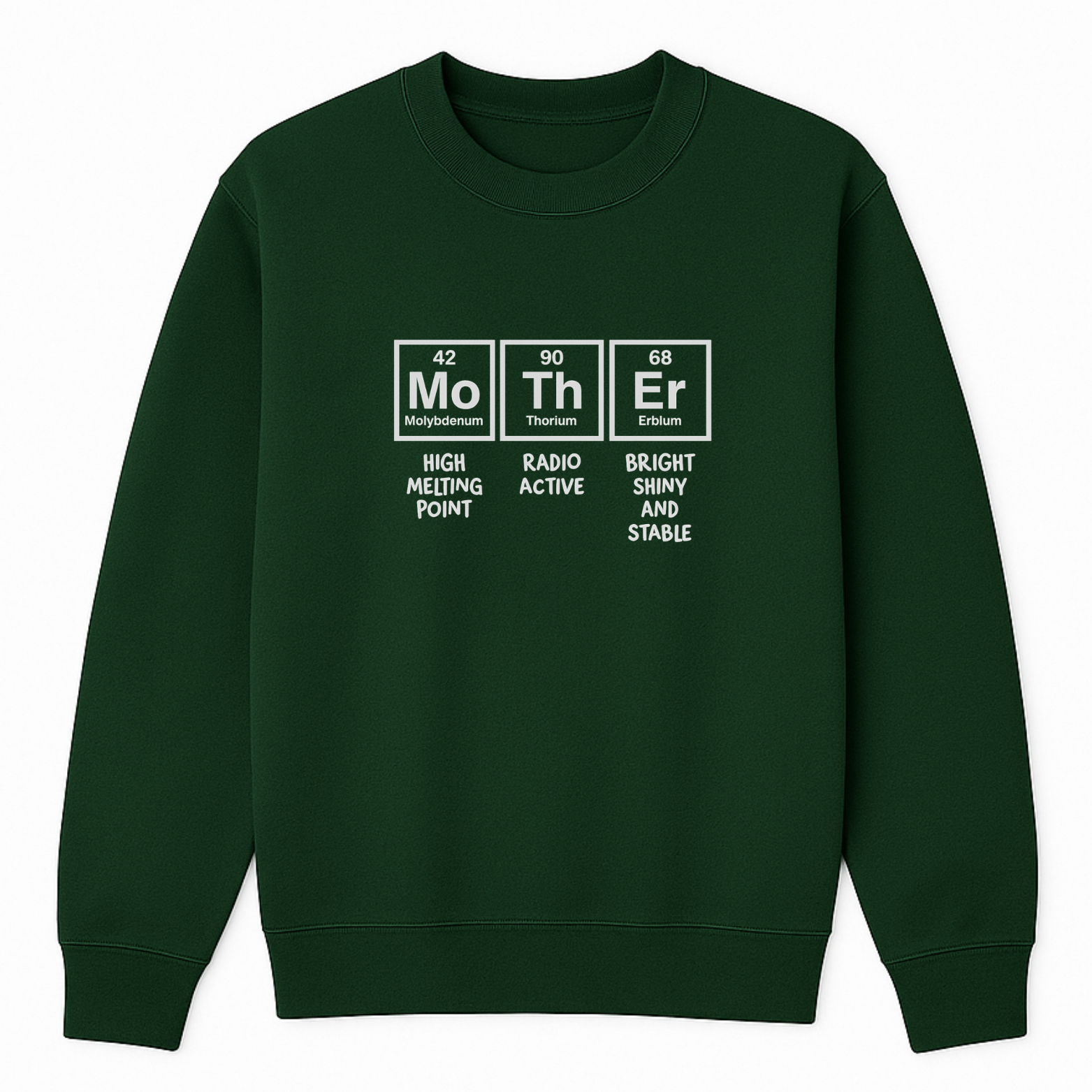 Mom Chemistry Crewneck Sweatshirt - Pink mockup