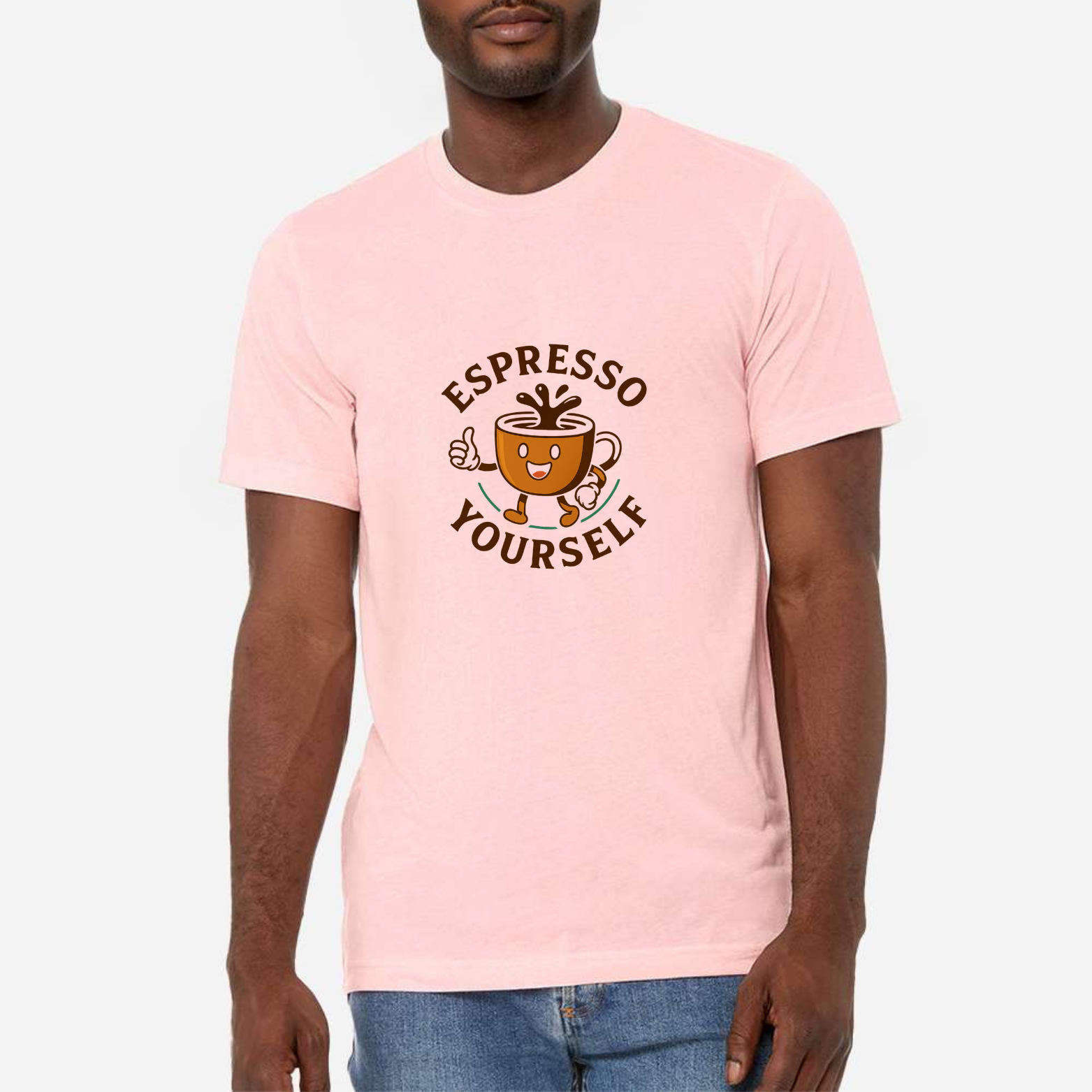 Espresso Yourself Classic T-Shirt - Light Pink front mockup