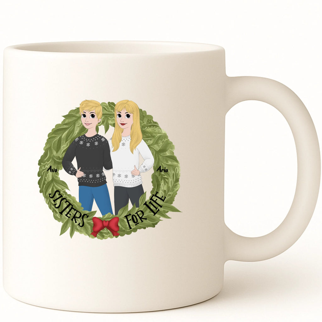 Sisters for life Coffee Mug hero product mockup