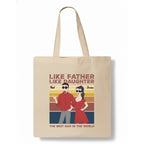 Like father, like daughter Tote Bag hero product mockup