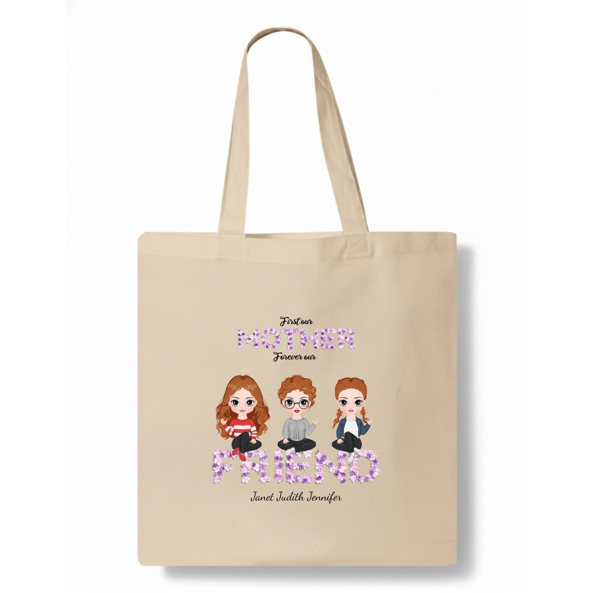 First my mother, forever my friend Tote Bag hero product mockup