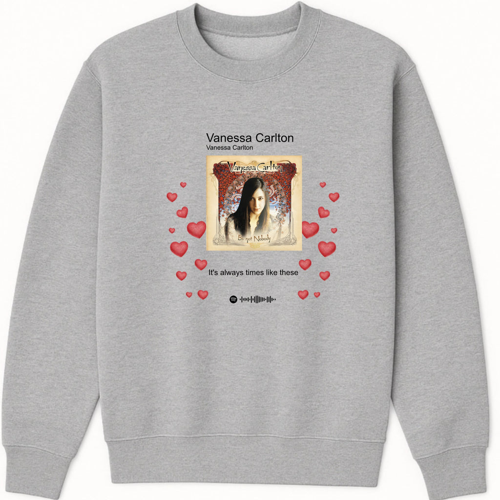 Music Player Spotify - Valentines Sweatshirt hero product mockup