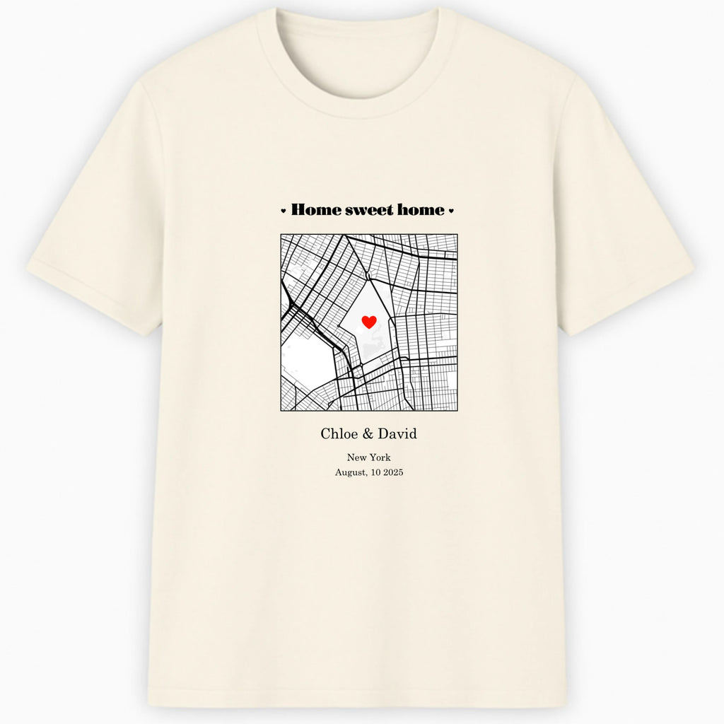 Home is wherever I'm with you Classic T-Shirt hero product mockup