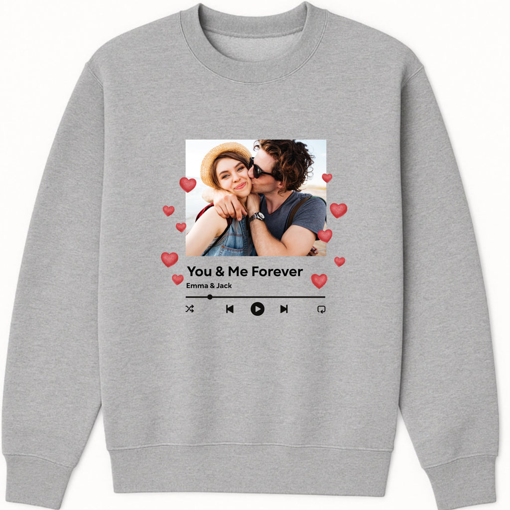 Music player - Valentines Sweatshirt hero product mockup