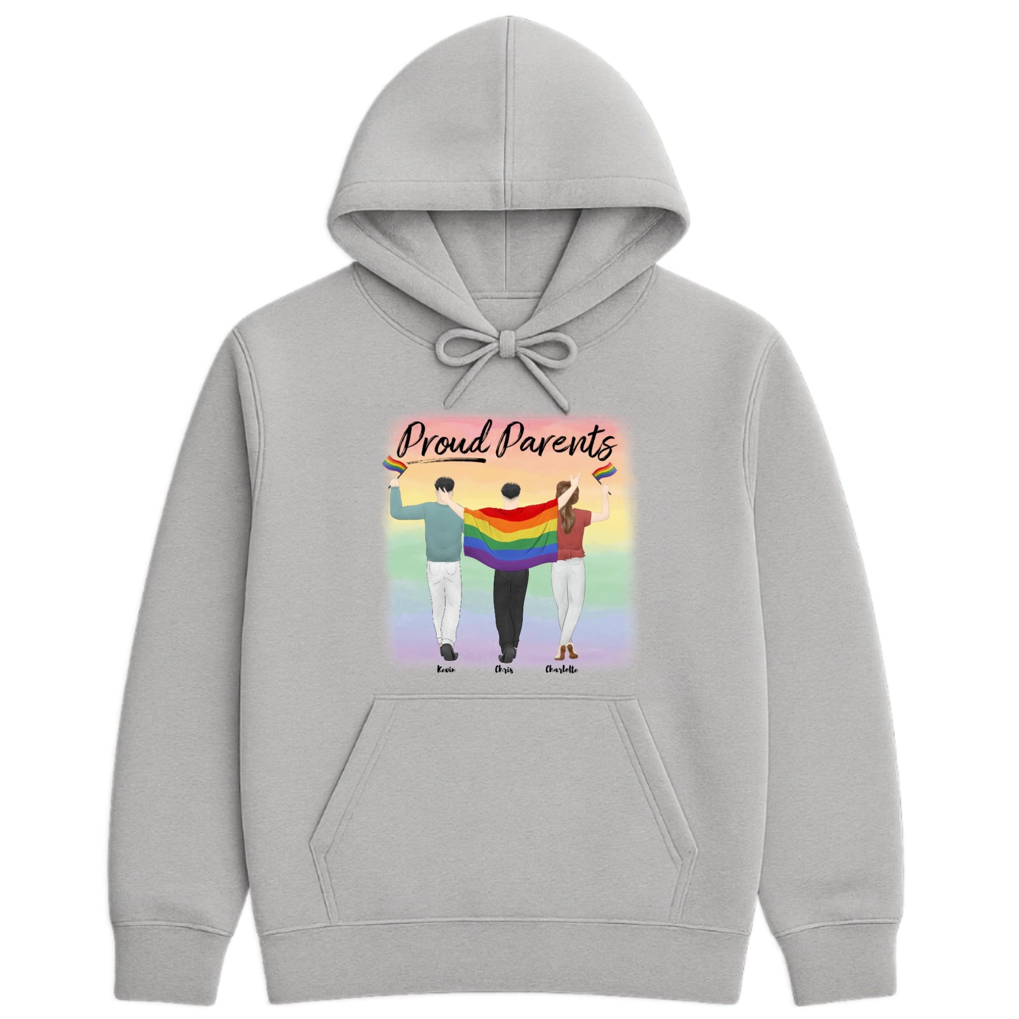 Proud parents Hoodie hero product mockup