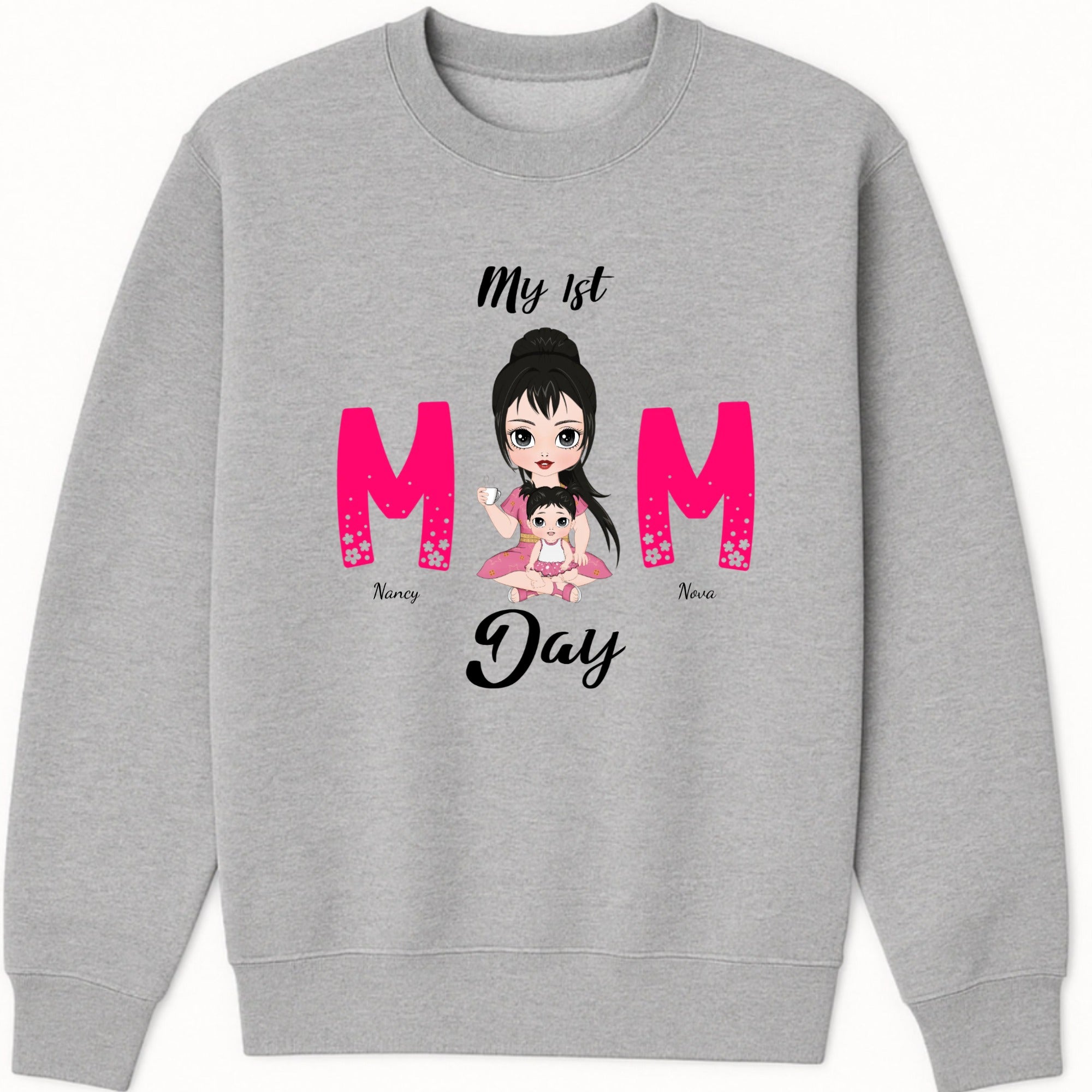My 1st Mom Day Sweatshirt hero product mockup
