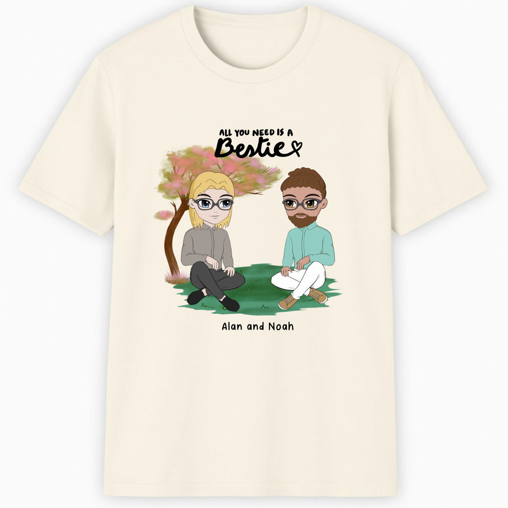 You're All I Need, Bestie Classic T-Shirt hero product mockup