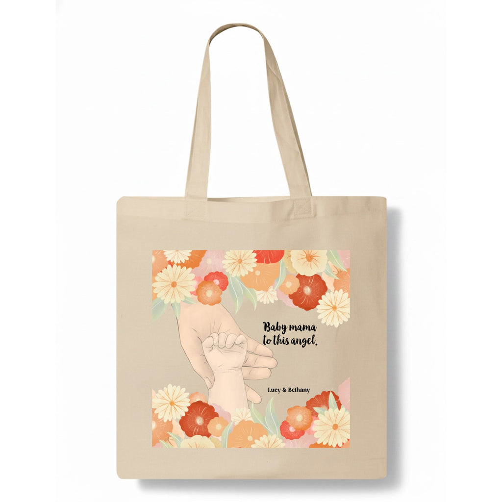 Mommy's sweet angel Tote Bag hero product mockup