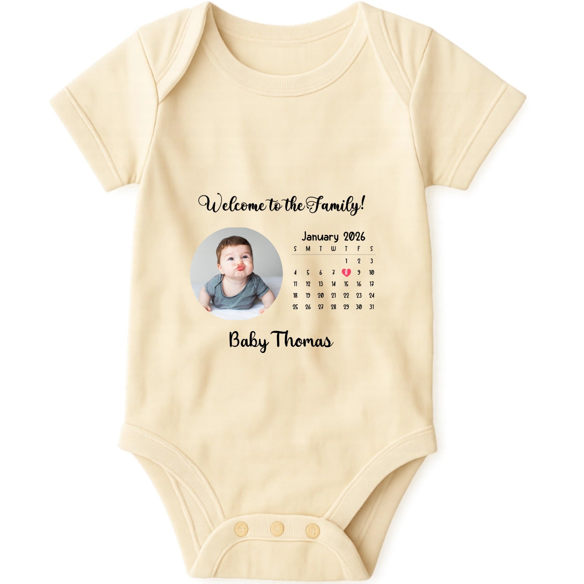 Welcome to the Family! Baby Onesie hero product mockup