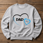 Dad Heart Sweatshirt hero product mockup