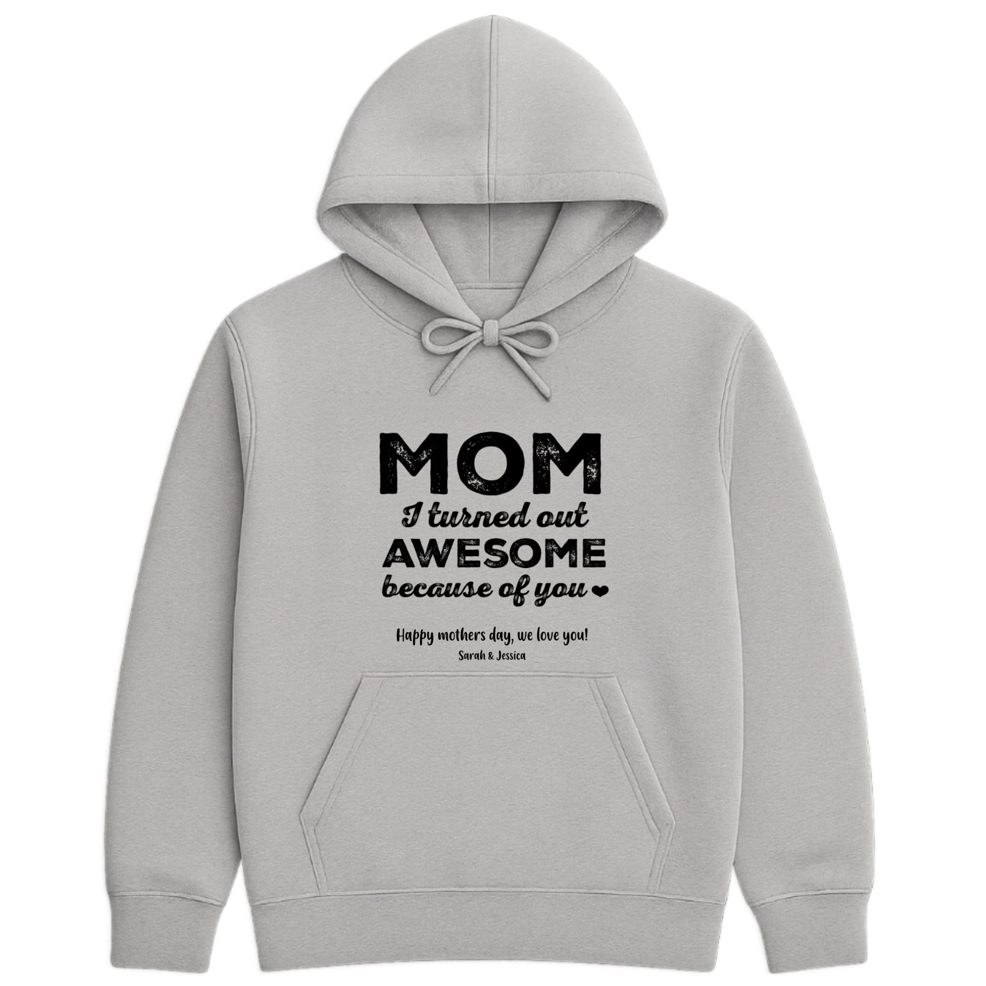 Mom, a title just above Queen Hoodie hero product mockup