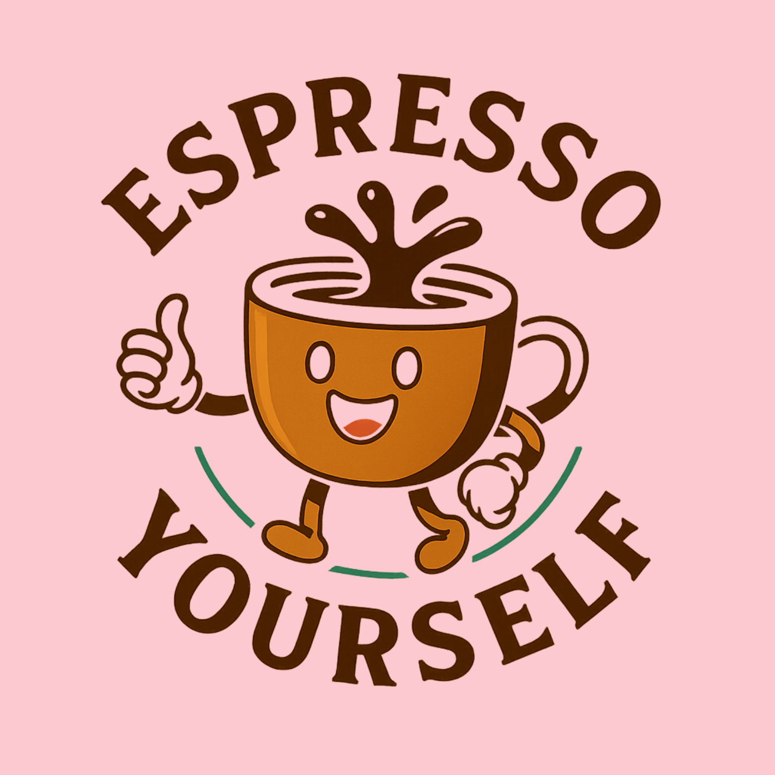 Espresso Yourself Crewneck Sweatshirt - Pink design preview