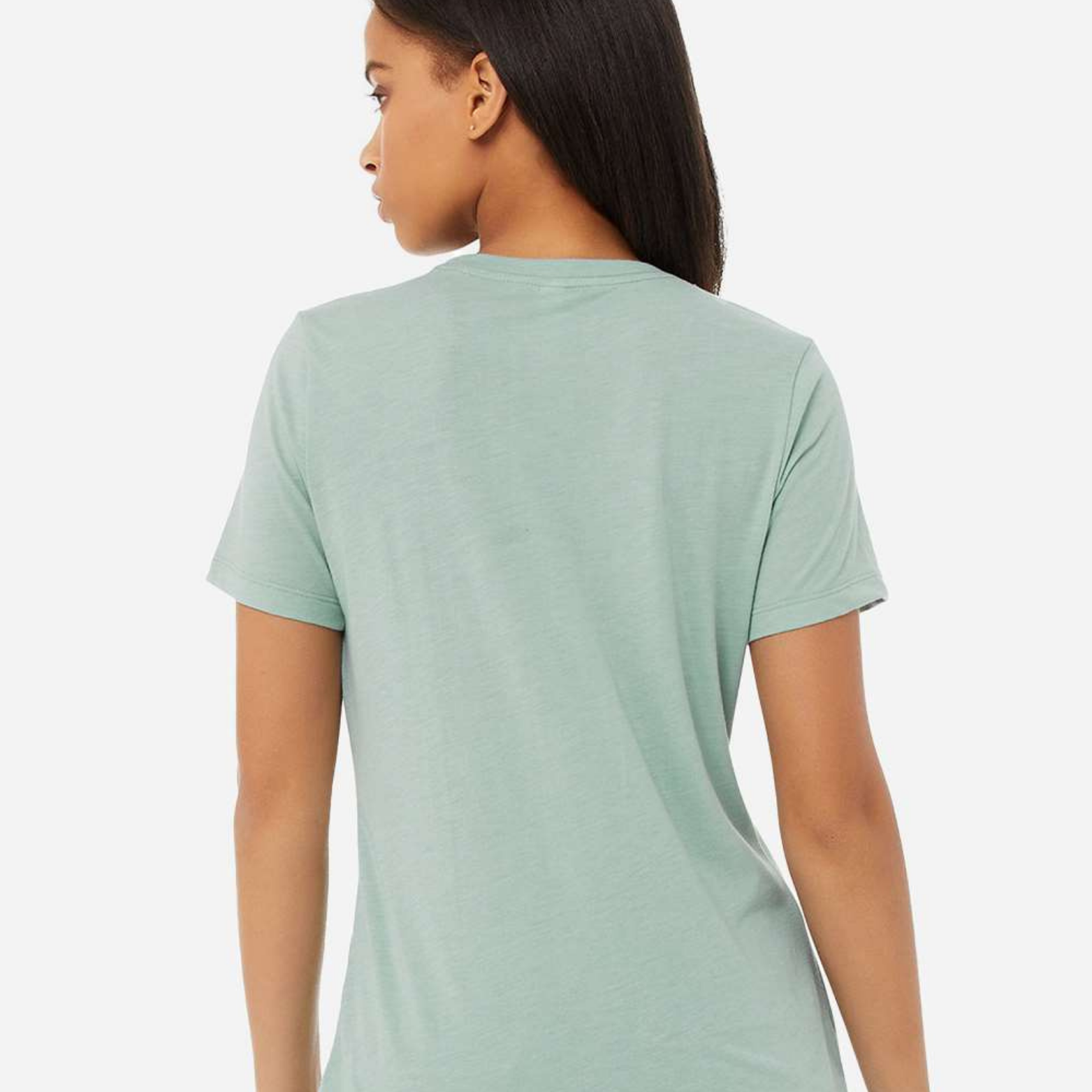 Mom Life Women's Ultra-Premium Triblend T-Shirt - Mint back mockup