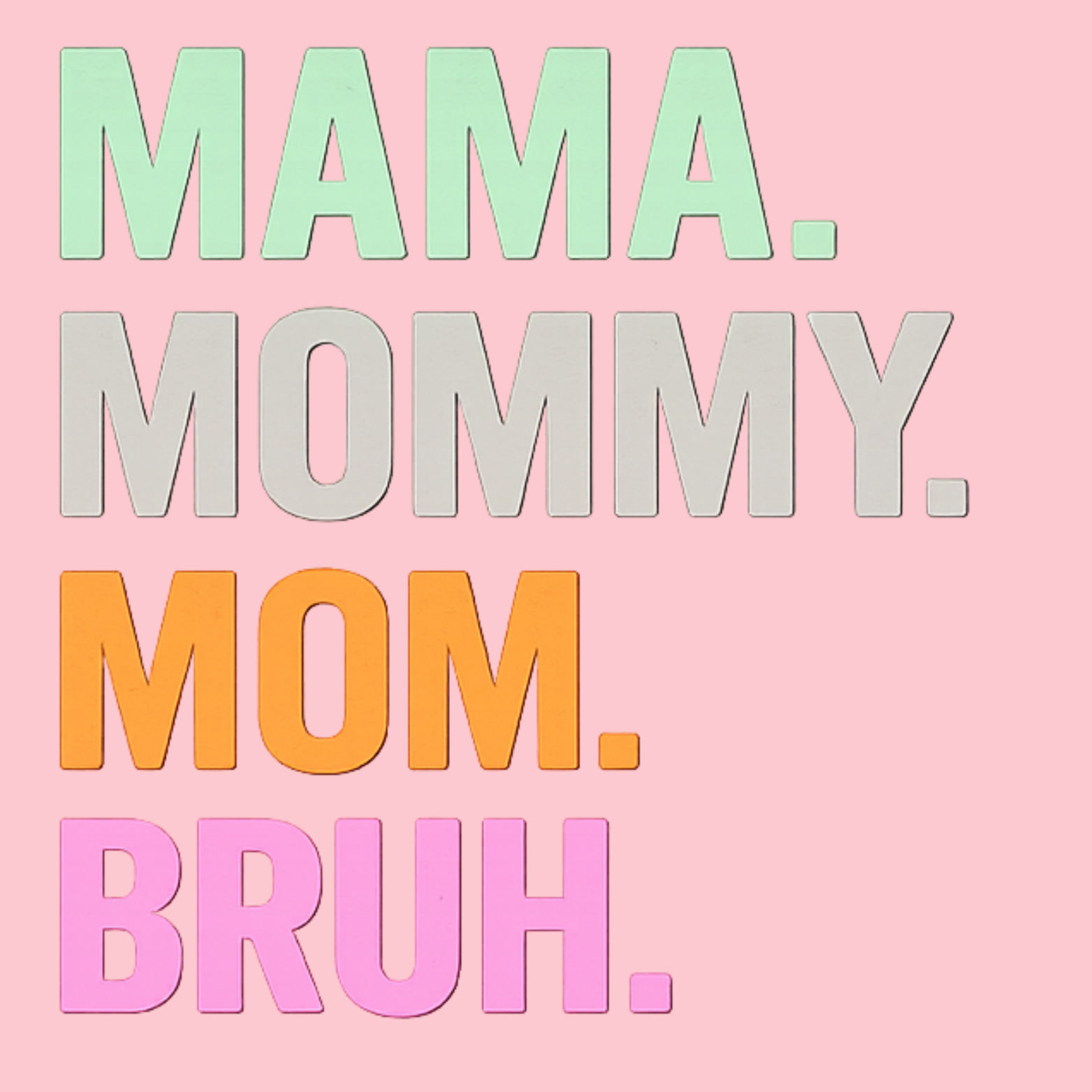 Mom Bruh Crewneck Sweatshirt - Pink design preview