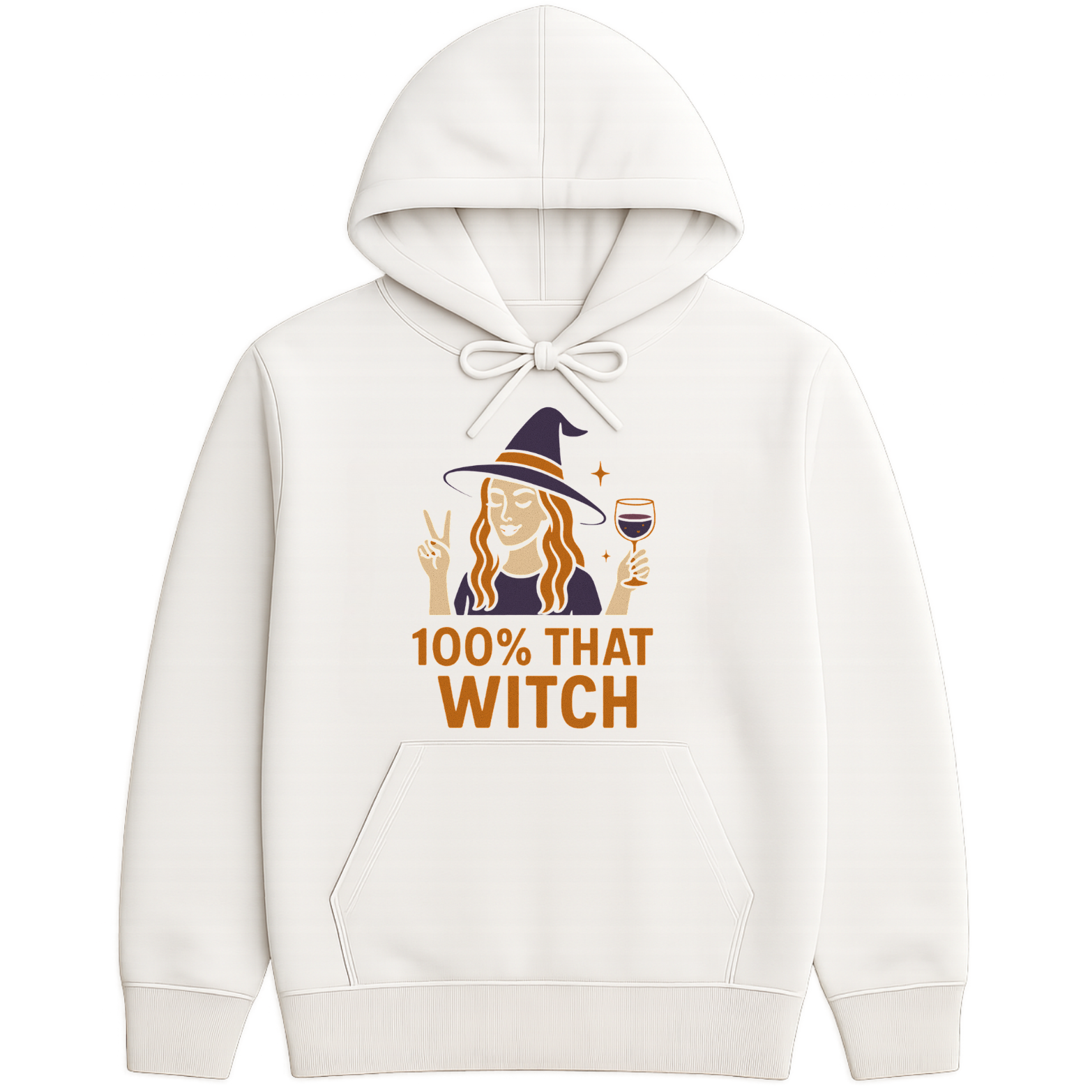 100% That Witch Hoodie - White
