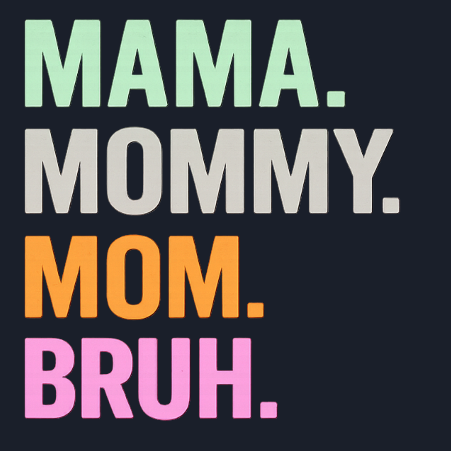 Mom Bruh Hoodie - Navy design preview