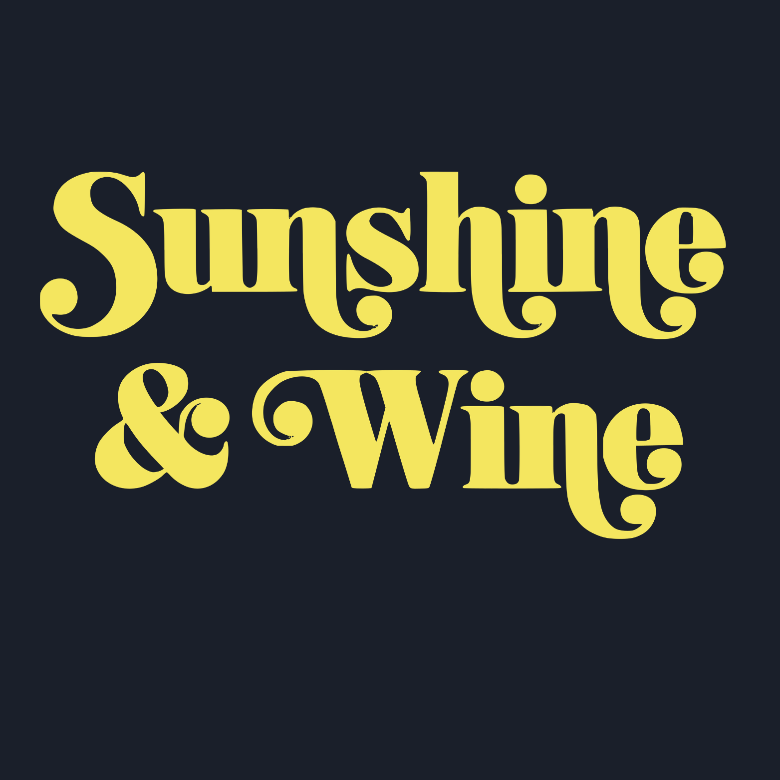 Sunshine & Wine Hoodie - Navy design preview