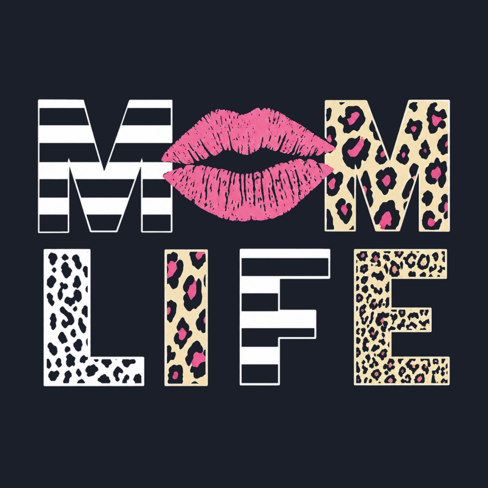 Mom Life Hoodie - Navy design preview