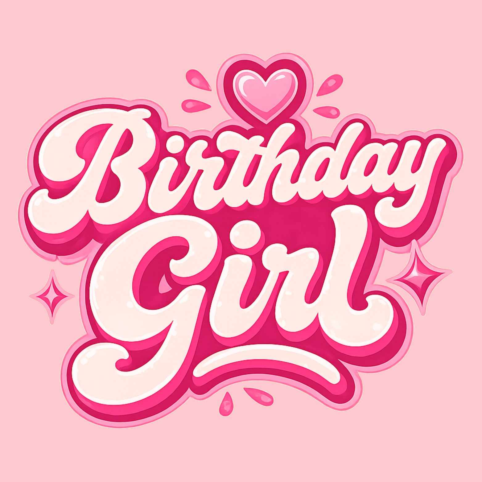 Birthday Girl Crewneck Sweatshirt - Pink design preview