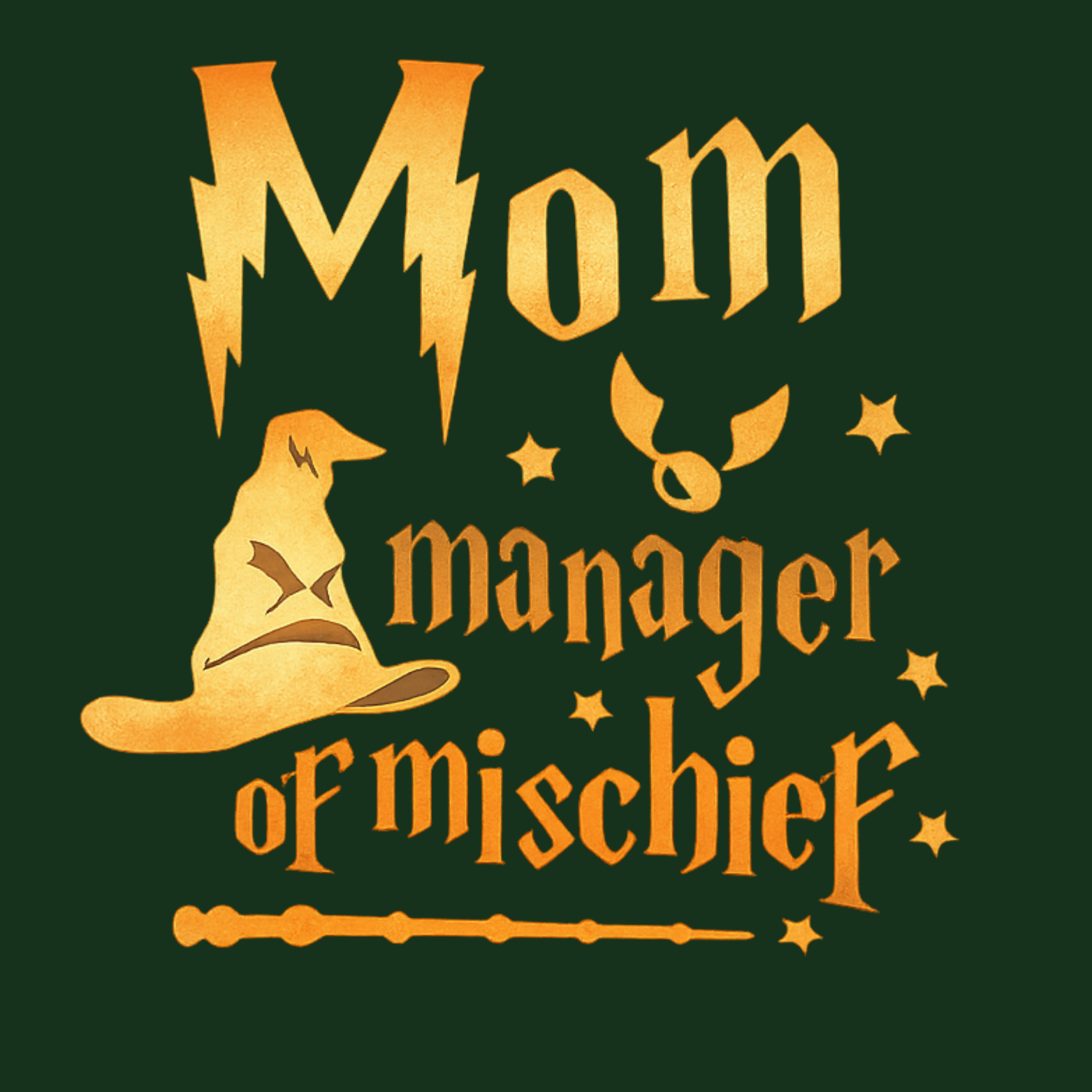 Mom Manager Of Mischief Crewneck Sweatshirt - Pink design preview