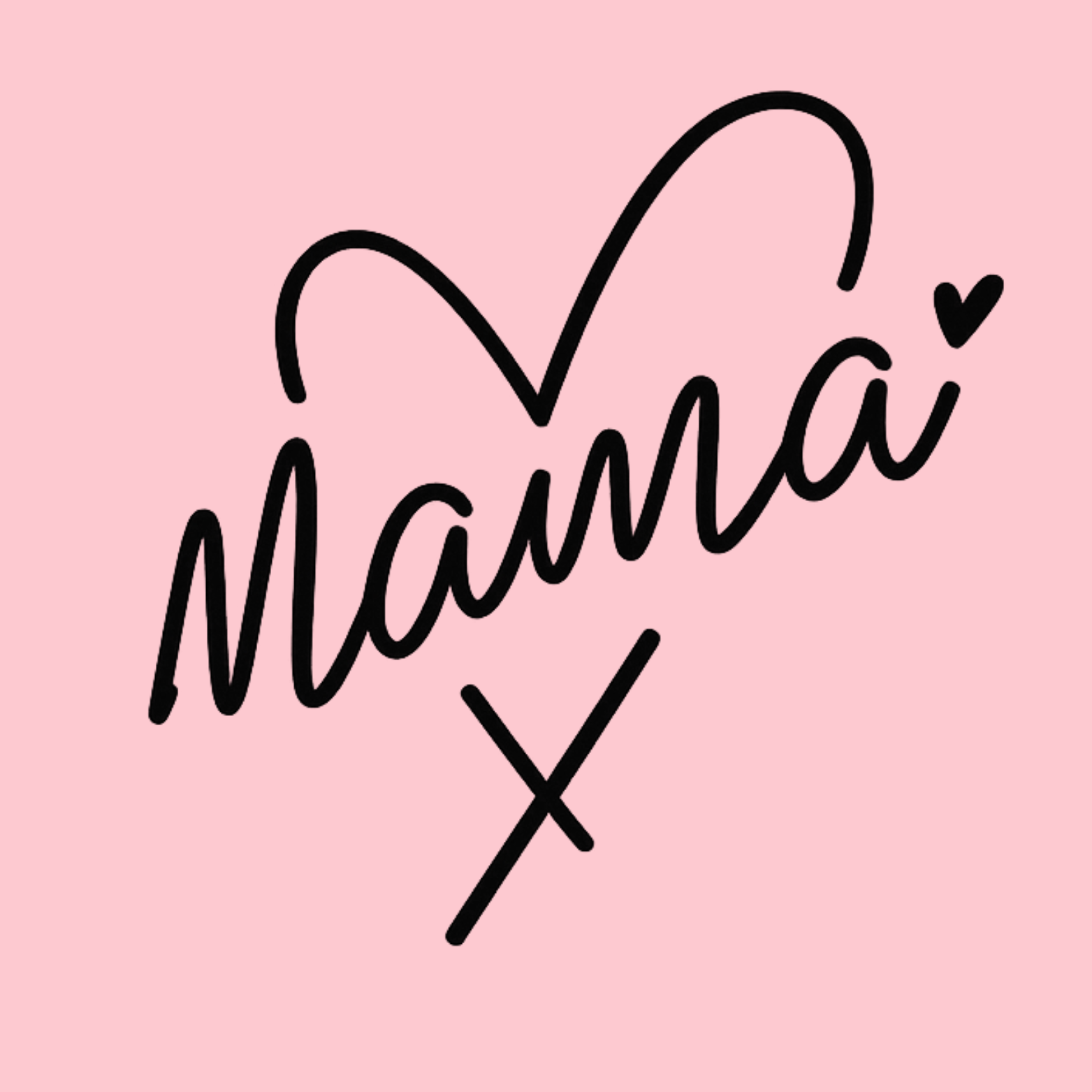 Mama Heart Crewneck Sweatshirt - Pink design preview