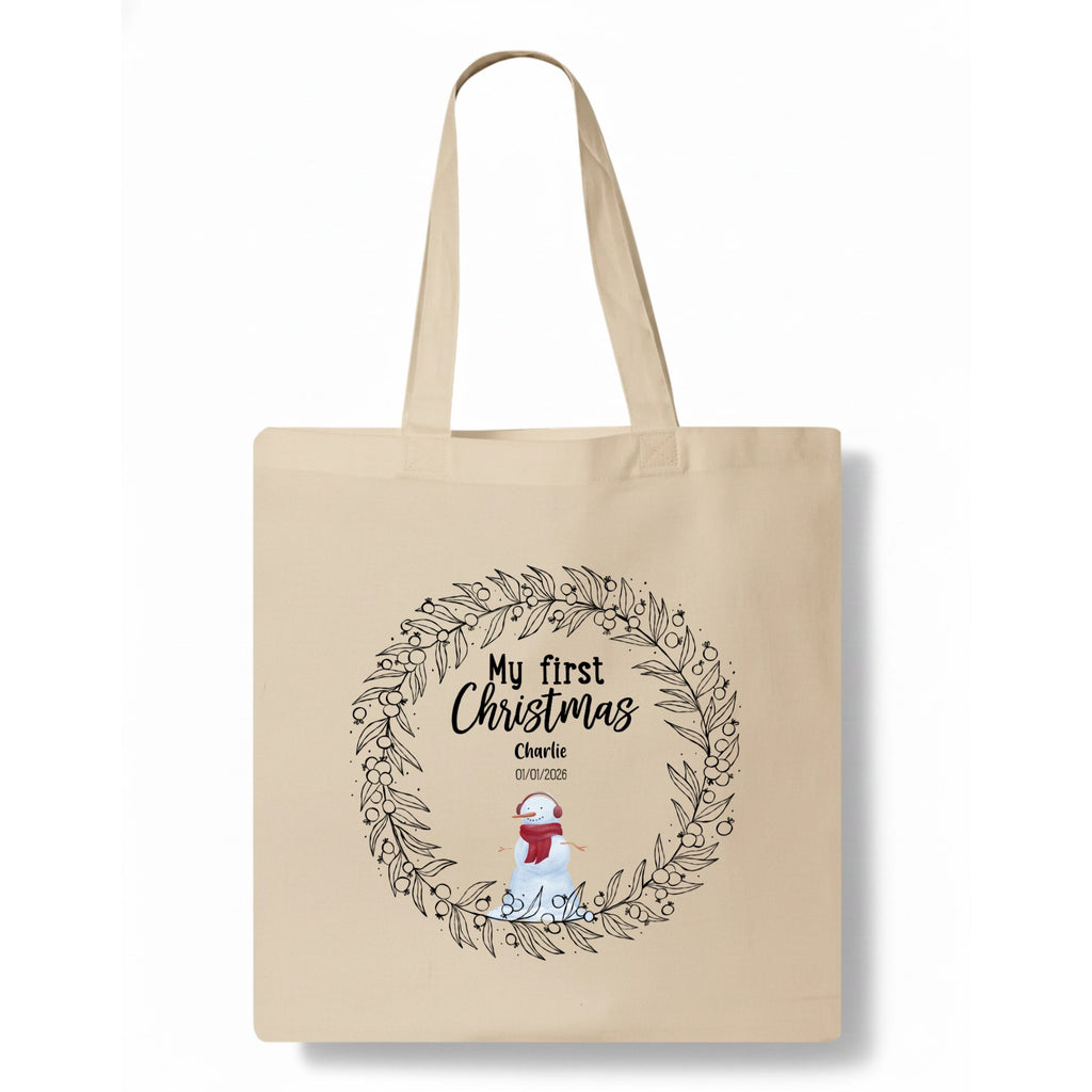 My first Christmas Tote Bag hero product mockup