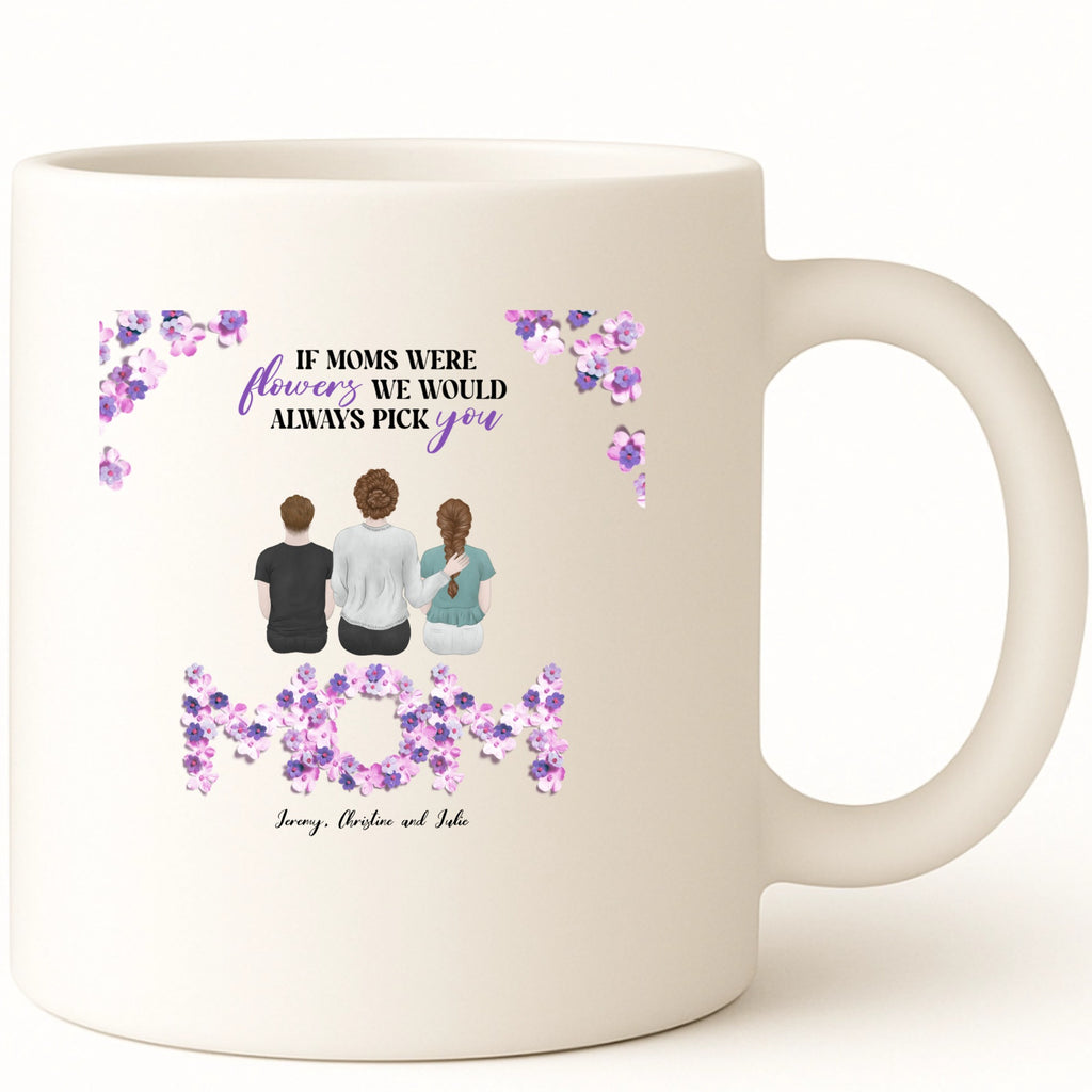 If Moms were Flowers Coffee Mug hero product mockup