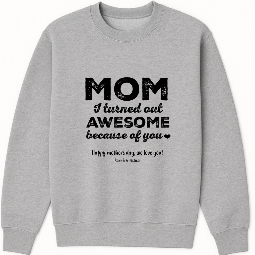 Mom, a title just above Queen Sweatshirt hero product mockup