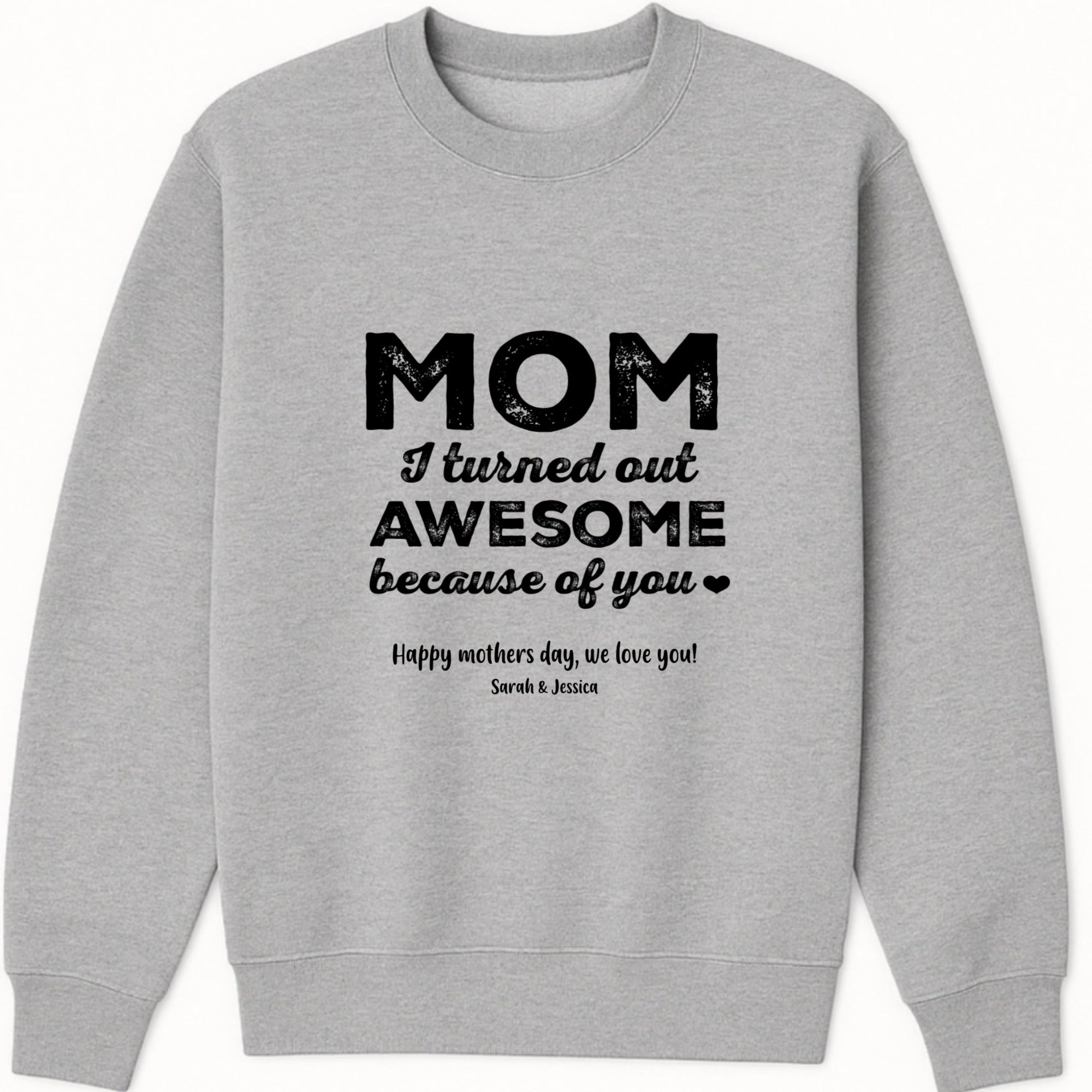 Mom, a title just above Queen Sweatshirt hero product mockup
