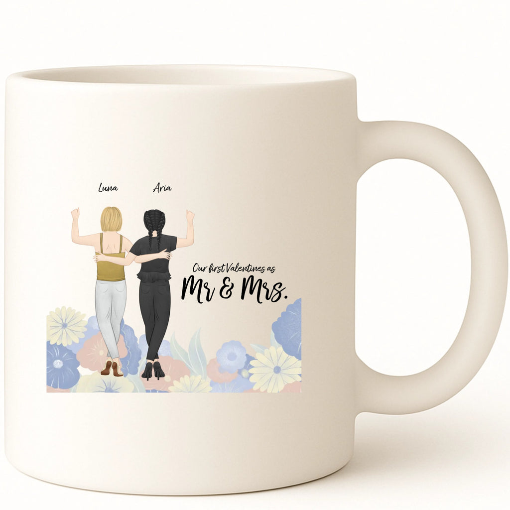 Our first valentines as partners Coffee Mug hero product mockup