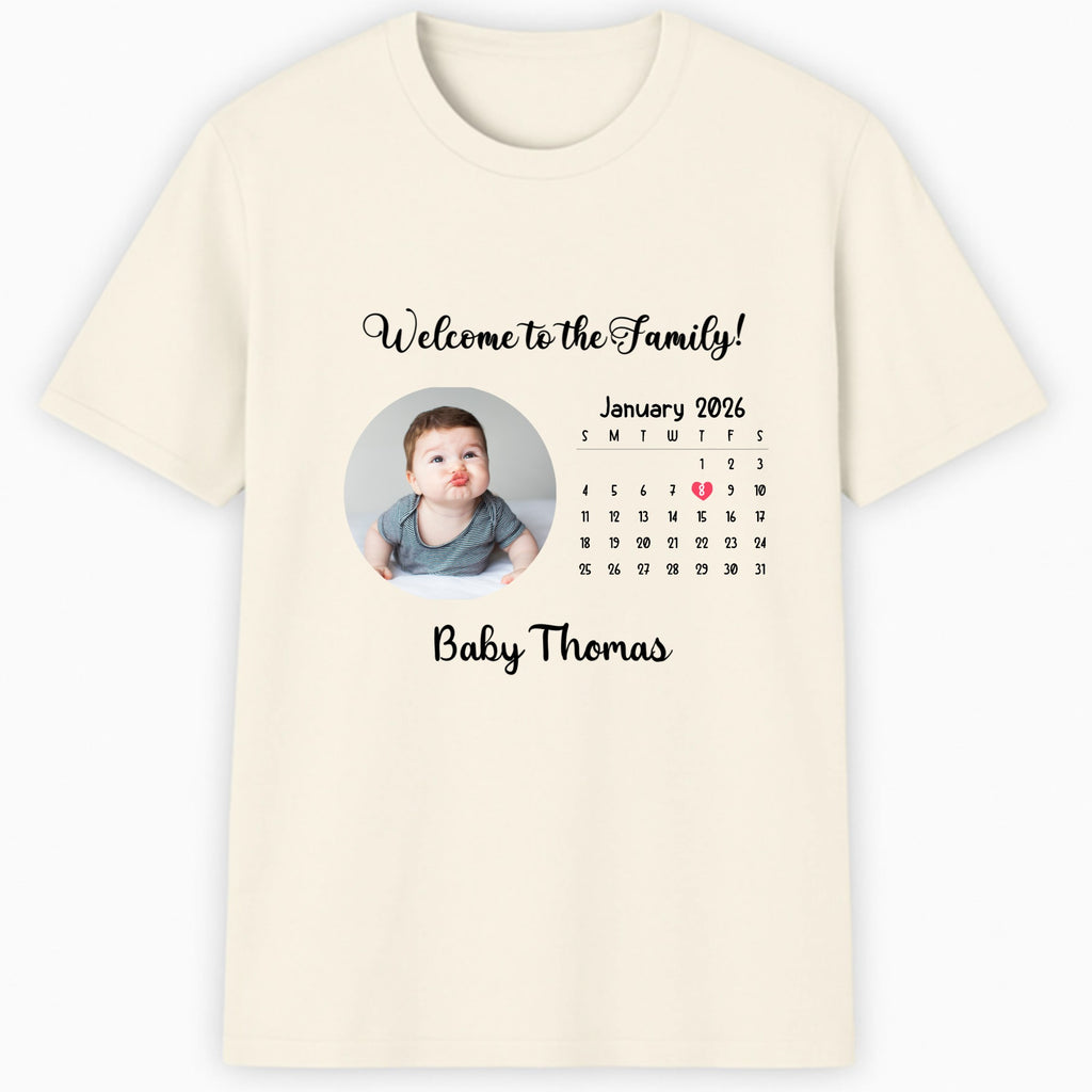 Welcome to the Family! Classic T-Shirt hero product mockup