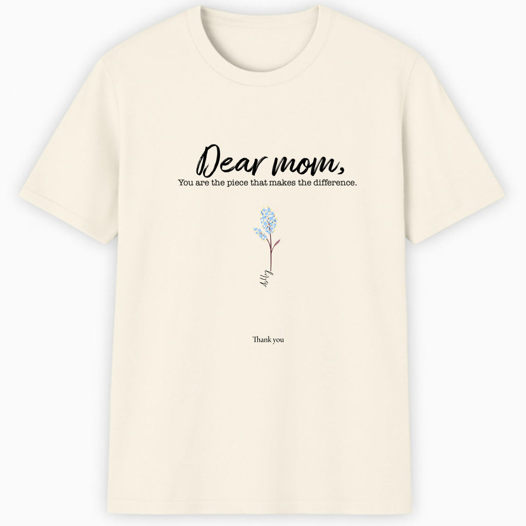 Dear mom... Classic T-Shirt hero product mockup
