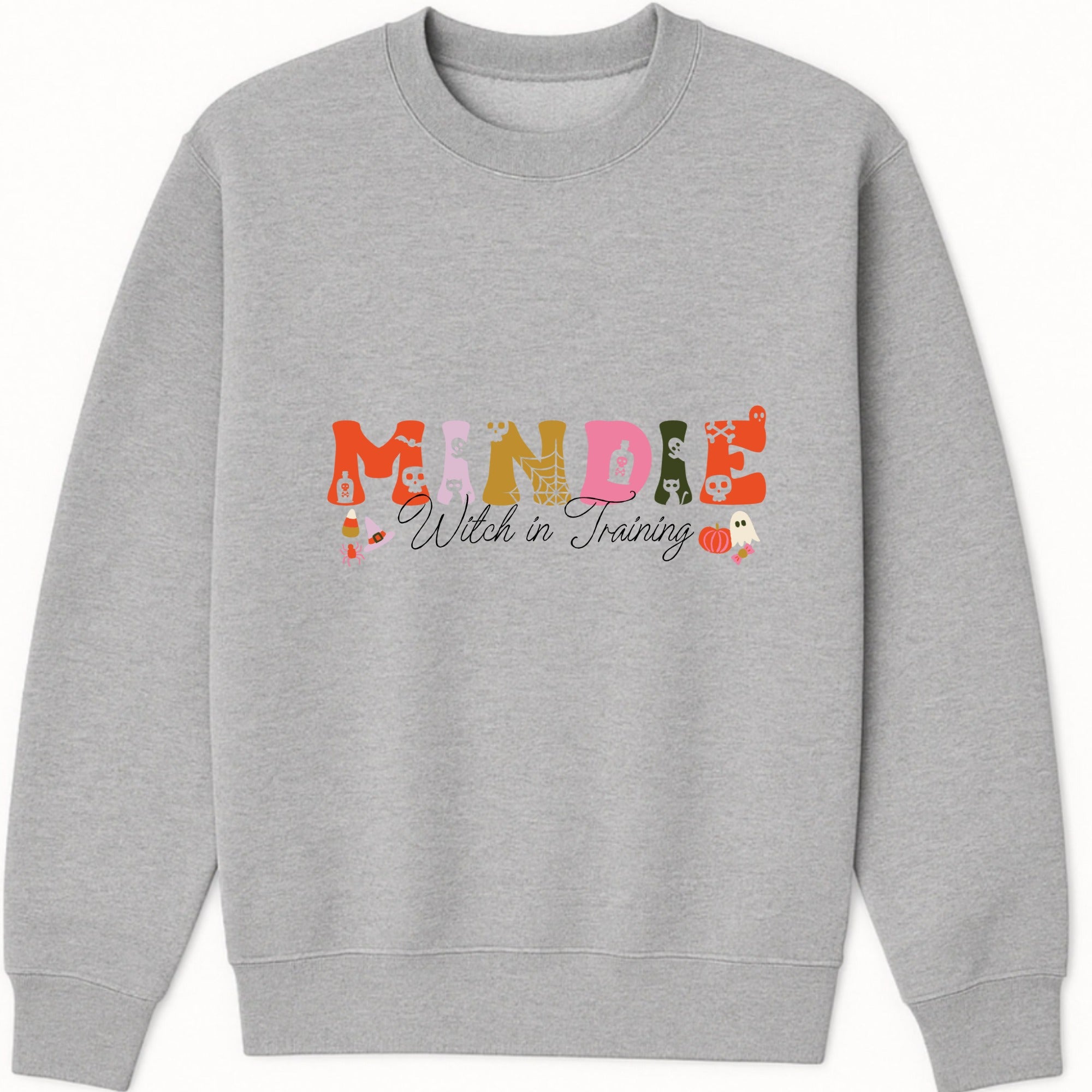 Spooky Cute Name Sweatshirt hero product mockup