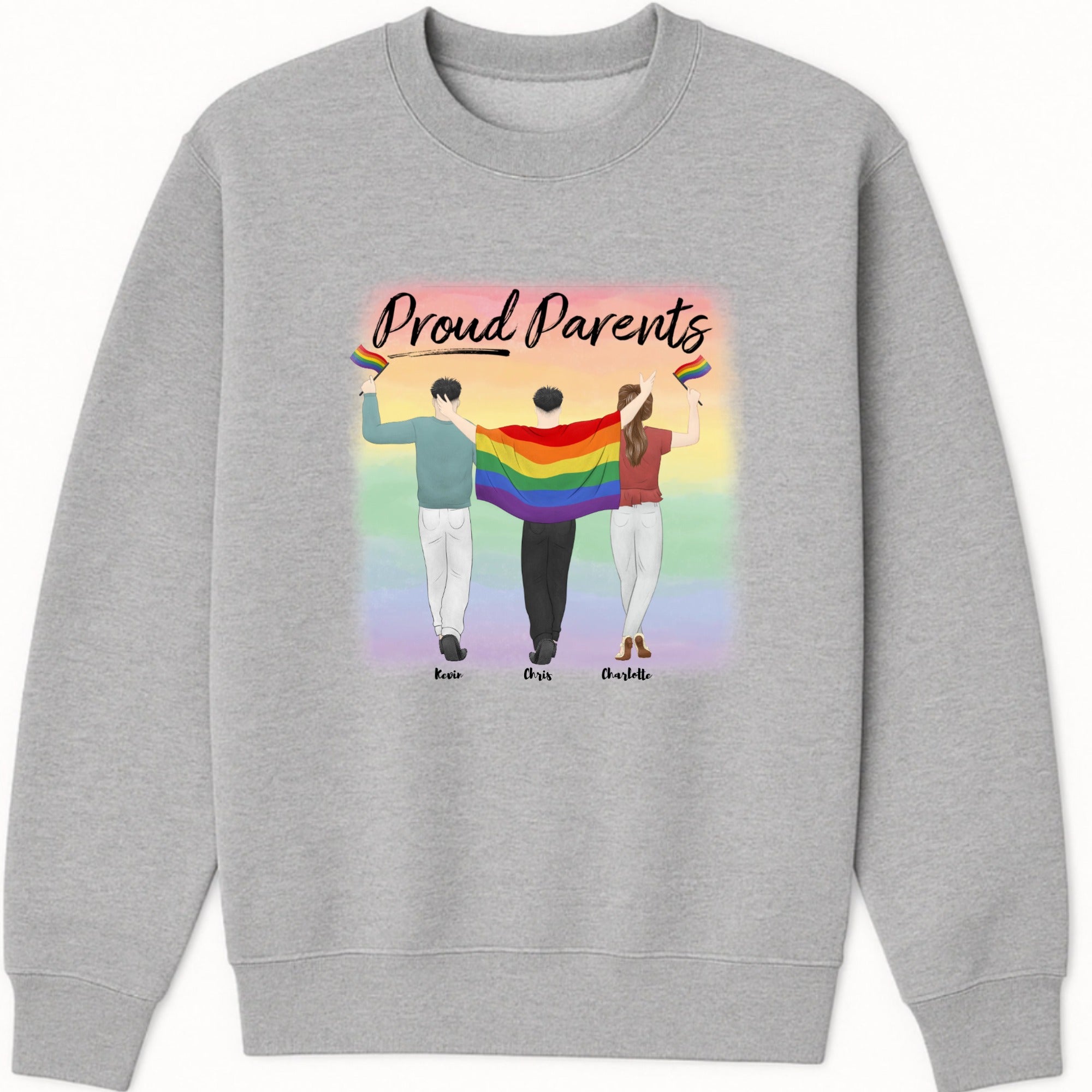 Proud Parents Sweatshirt hero product mockup