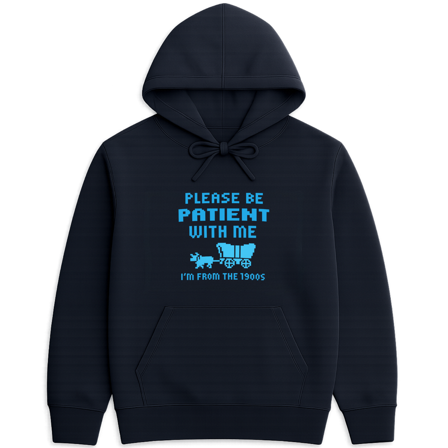 Please Be Patient I'm From The 1900s Hoodie - Pink mockup