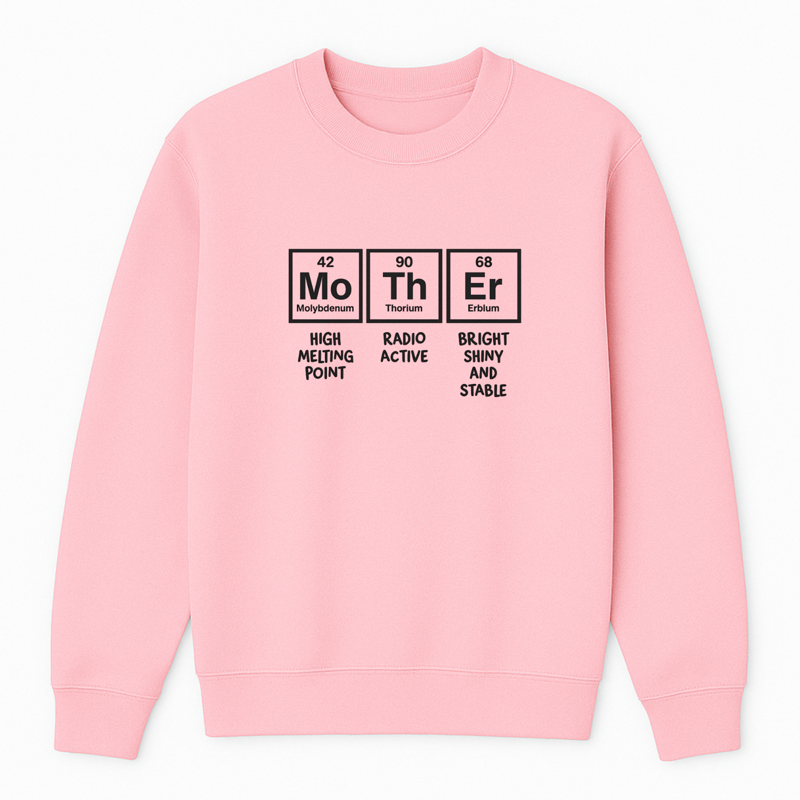 Mom Chemistry Crewneck Sweatshirt - Blue mockup