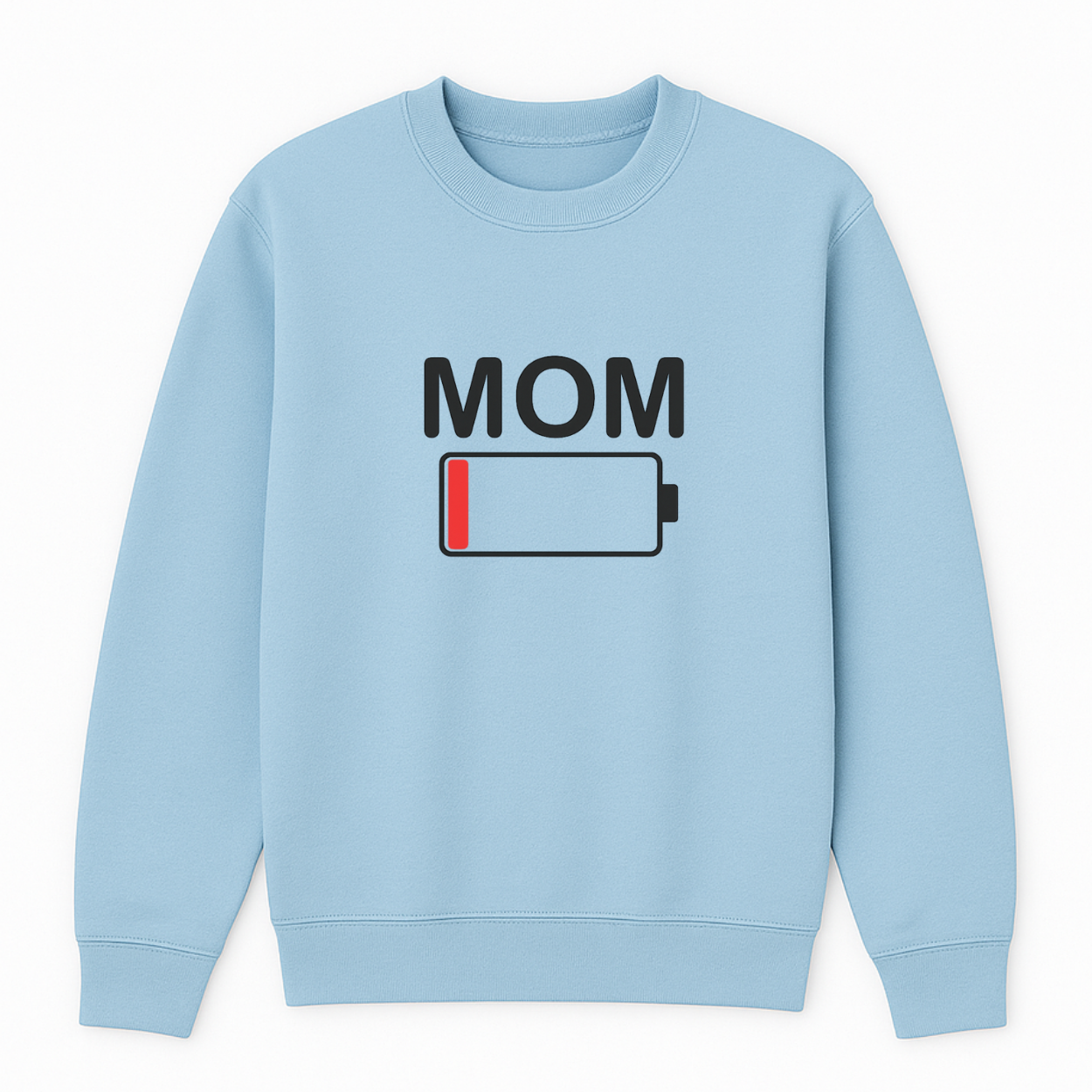 Mom Battery Low Crewneck Sweatshirt color variation 8
