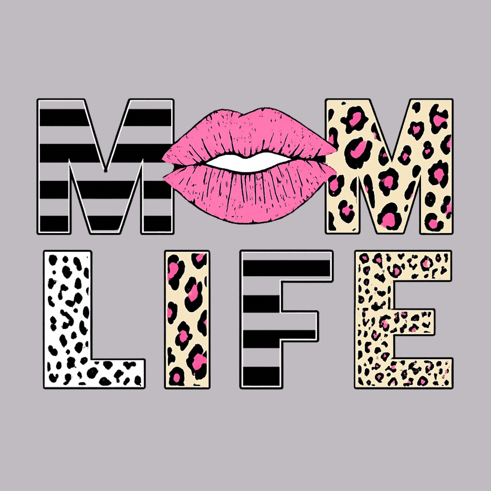 Mom Life Women's Racerback Tank - Heather Grey design preview