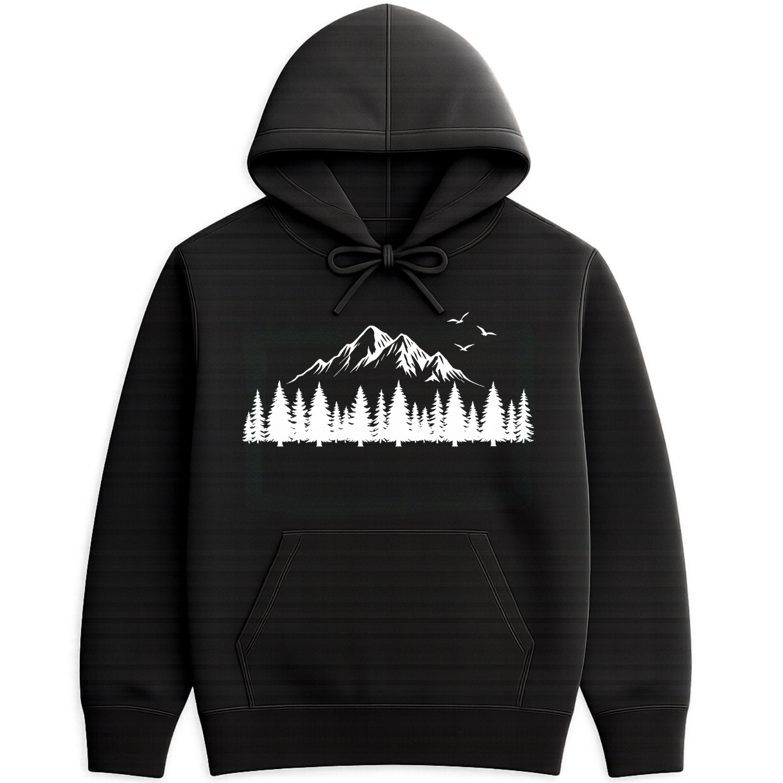 Mountain Forest Hoodie - Black