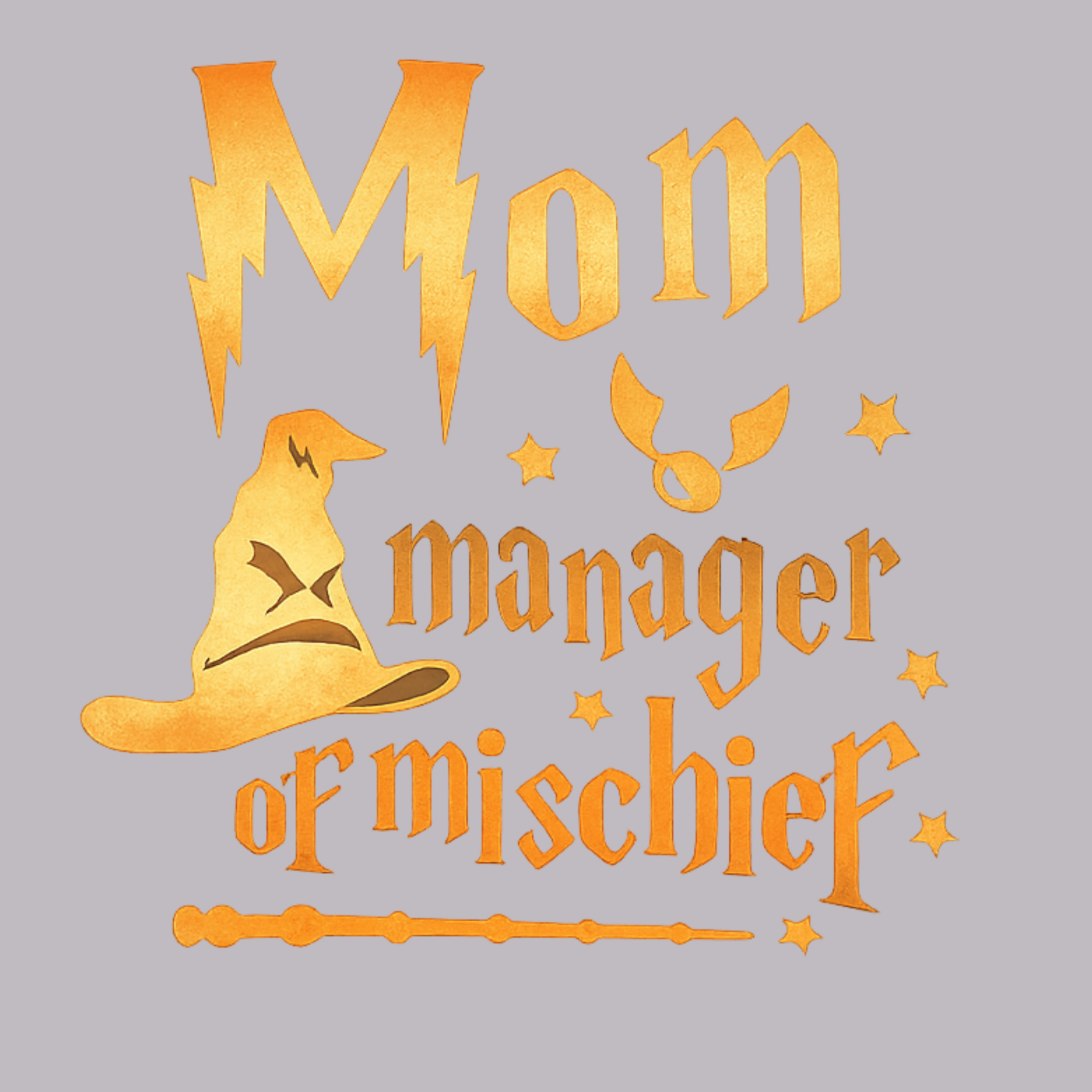 Mom Manager Of Mischief Women's Racerback Tank - Heather Grey design preview