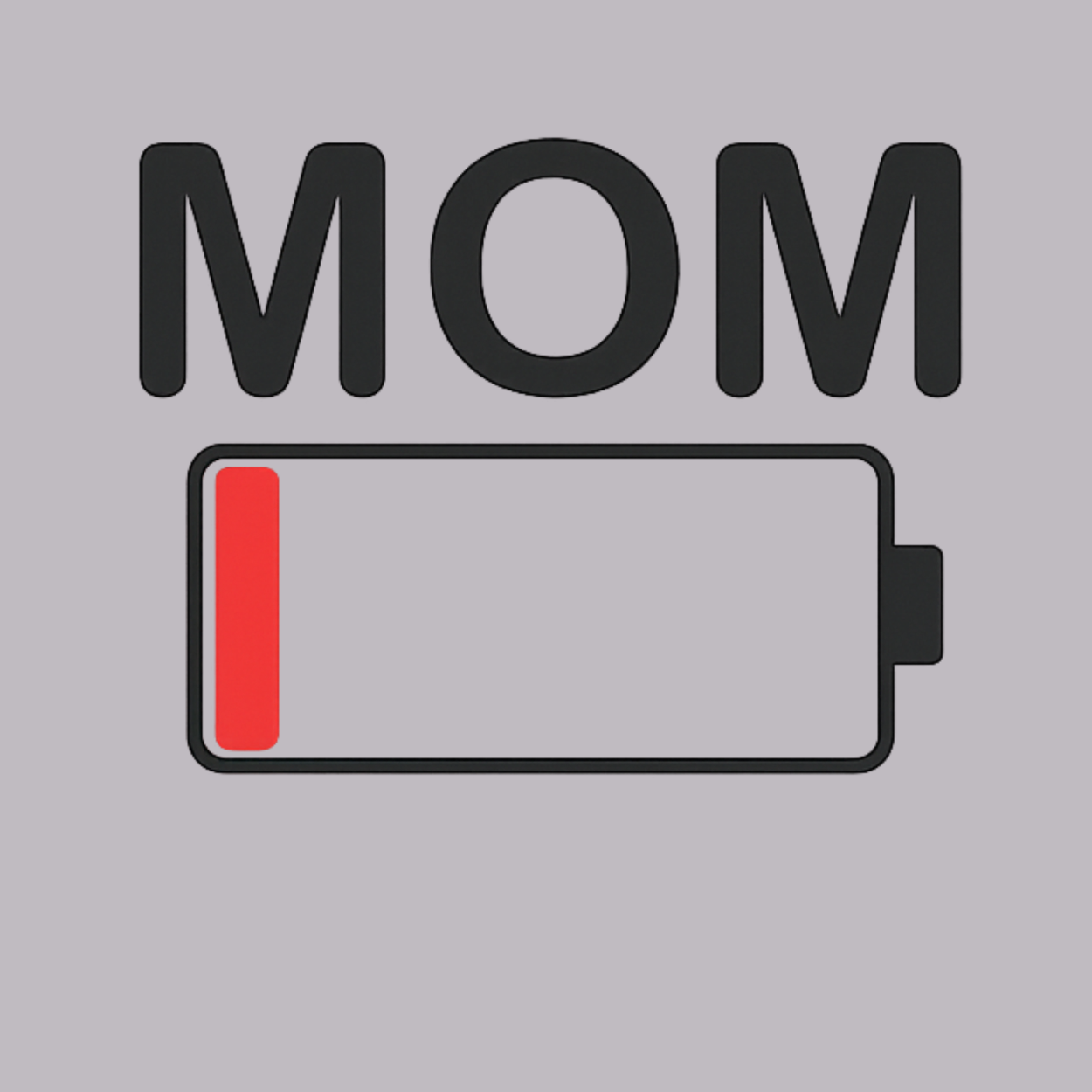 Mom Battery Low Women's Racerback Tank color variation 8