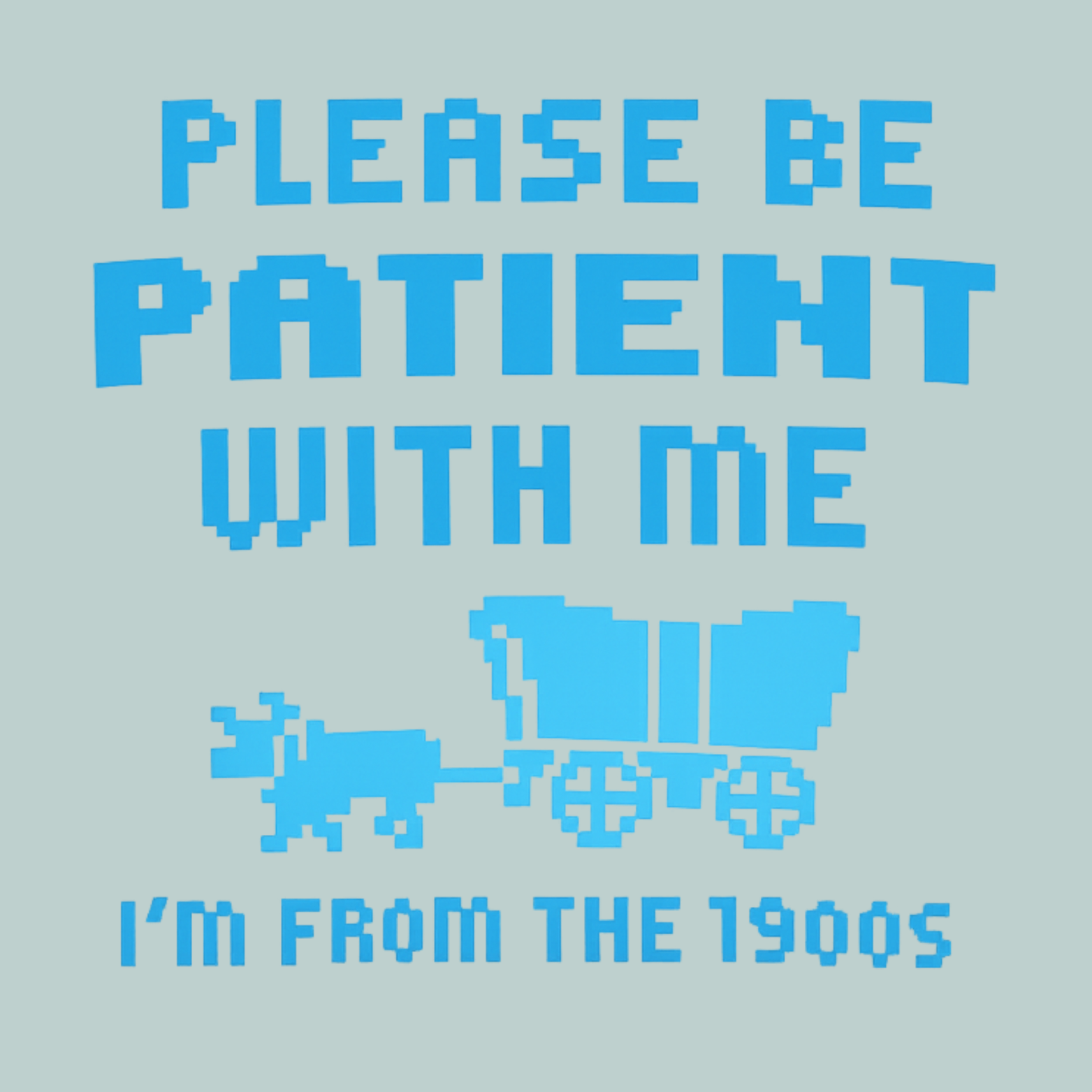 Please Be Patient I'm From The 1900s Women's Ultra-Premium Triblend T-Shirt - Mint design preview