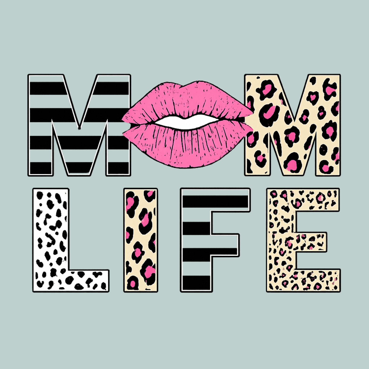 Mom Life Women's Ultra-Premium Triblend T-Shirt - Mint design preview