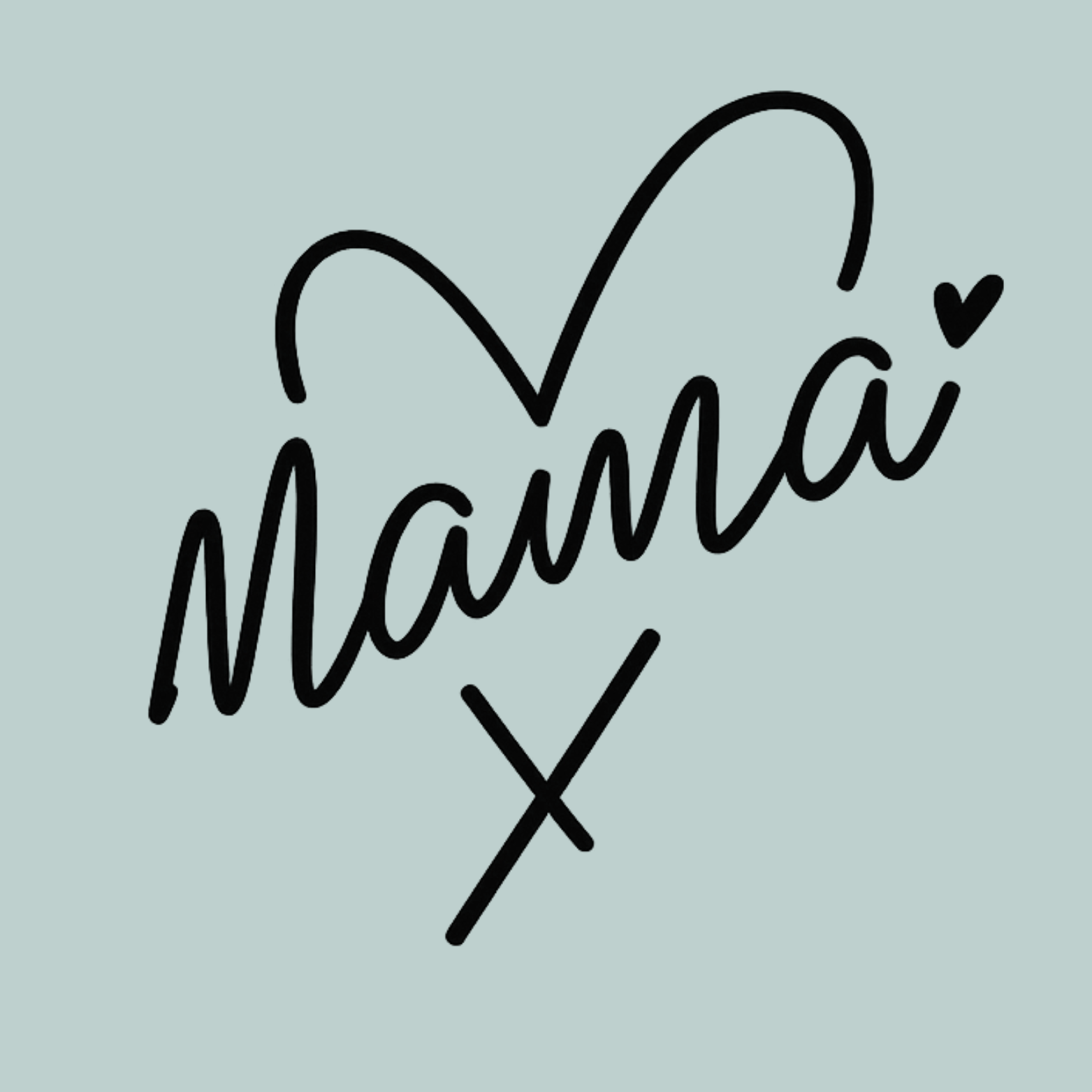 Mama Heart Women's Ultra-Premium Triblend T-Shirt - Mint design preview