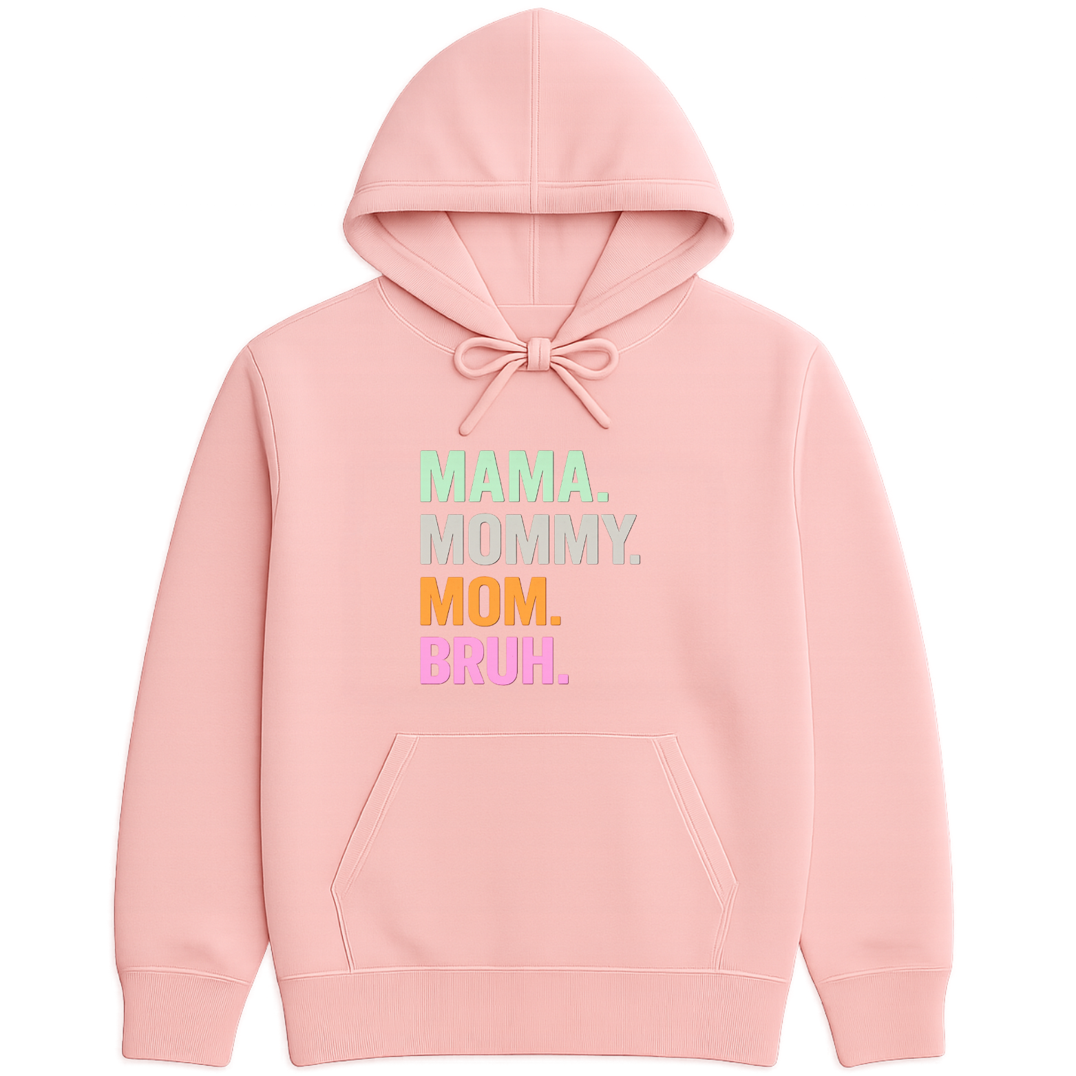 Mom Bruh Hoodie - Pink mockup