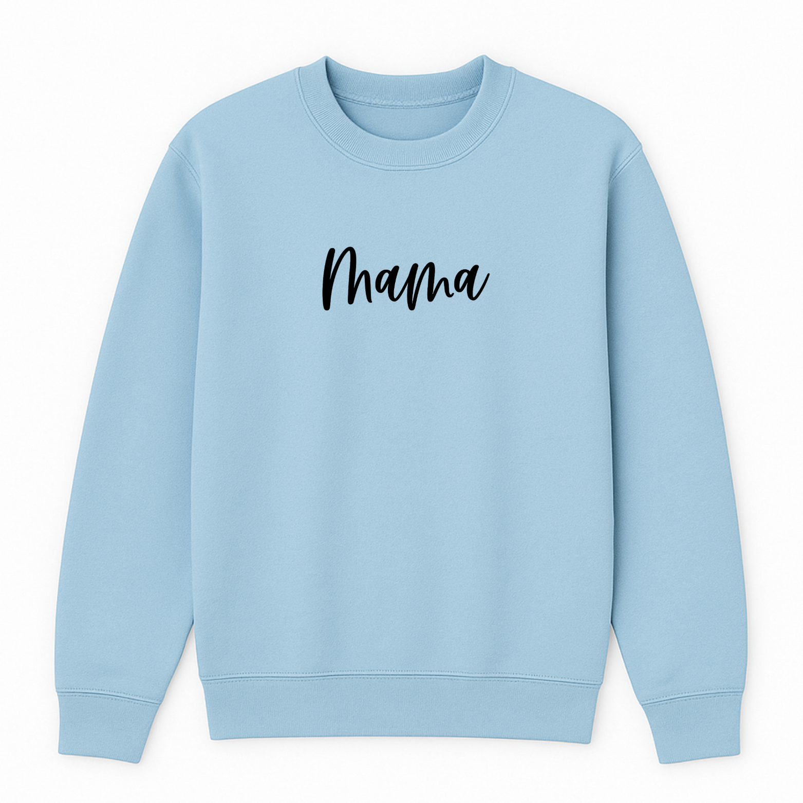 MAMA Crewneck Sweatshirt - Blue mockup