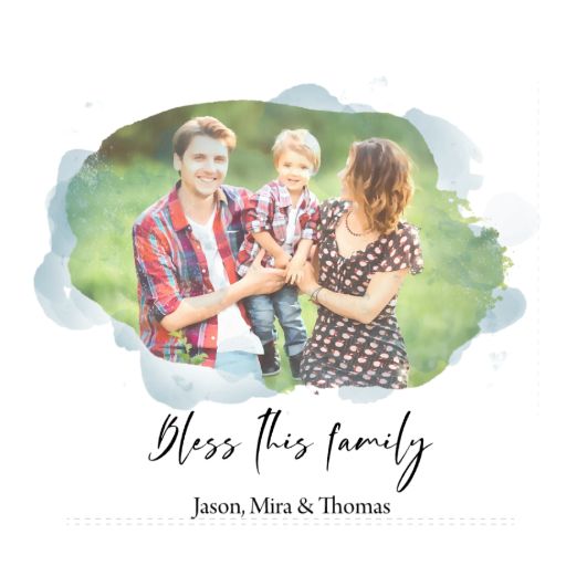 Bless this family Hoodie alternate product view 2
