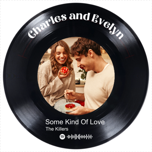 Music Player Vinyl Record Spotify Hoodie alternate product view 2